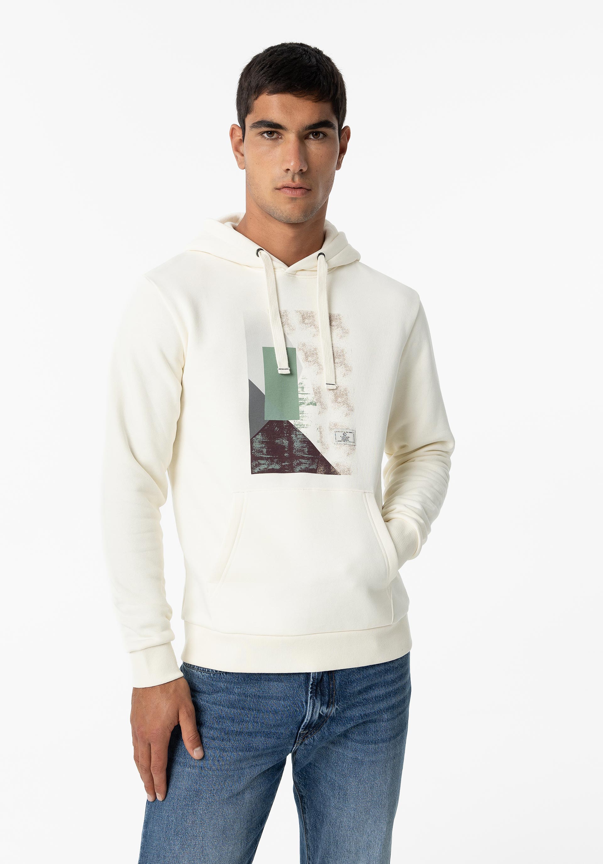 Hoodie com Estampado Frontal