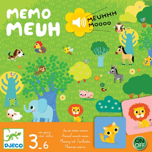 Djeco memorie met geluid memo meuh