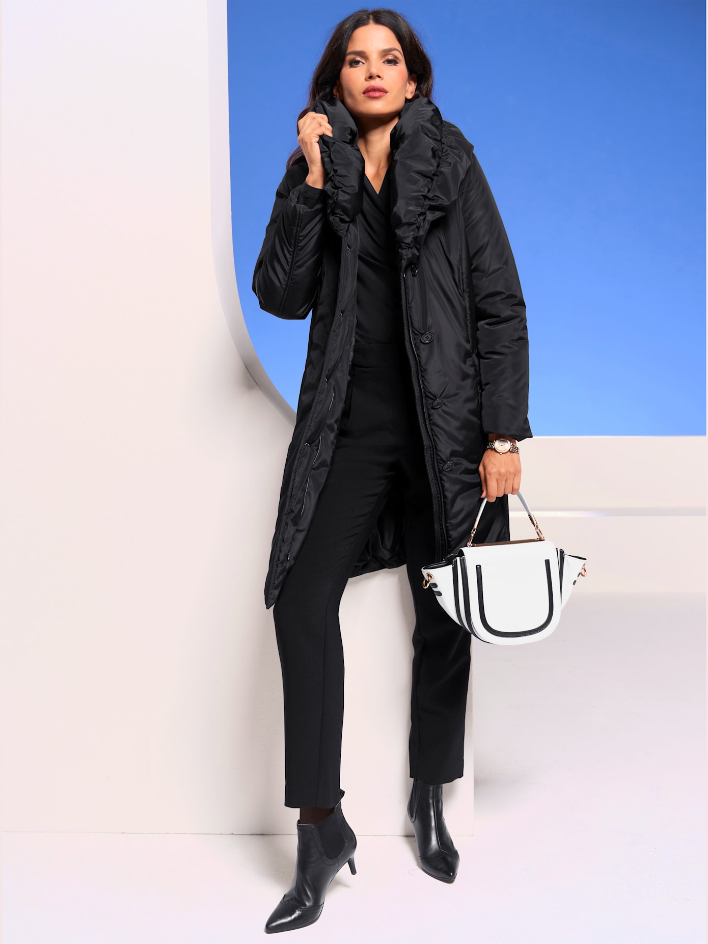 Manteau col à porter selon vos envies