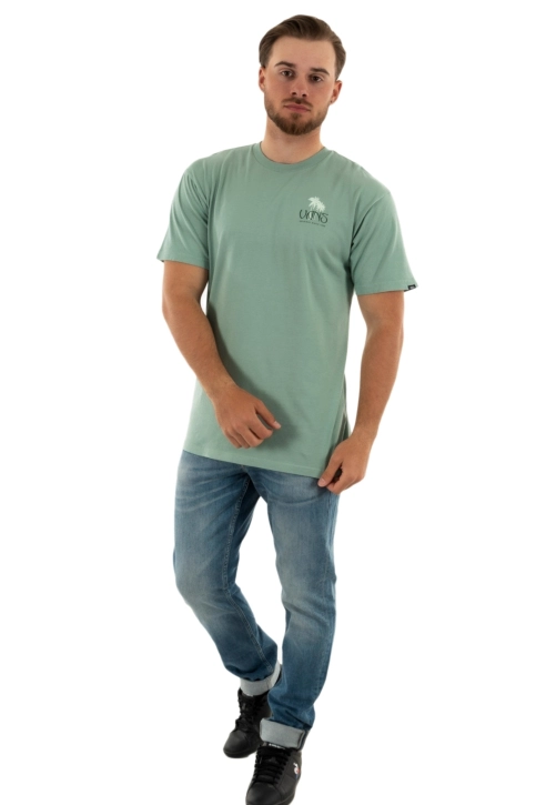 tee shirt vans sunset dual palm vintage rl61 chinois green