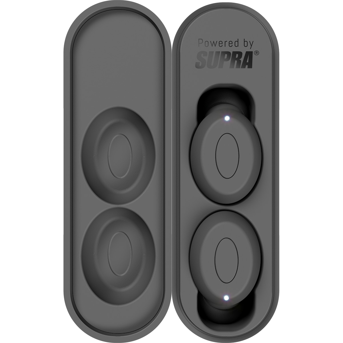 Supra NERO-TX helt trådløse in-ear hodetelefoner (Jetfighter Grey)