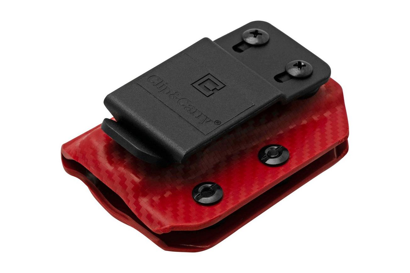 Clip And Carry Kydex Sheath Gerber Suspension NXT, Carbon Fiber Red GSUSP-NXT-CF-RED riemholster