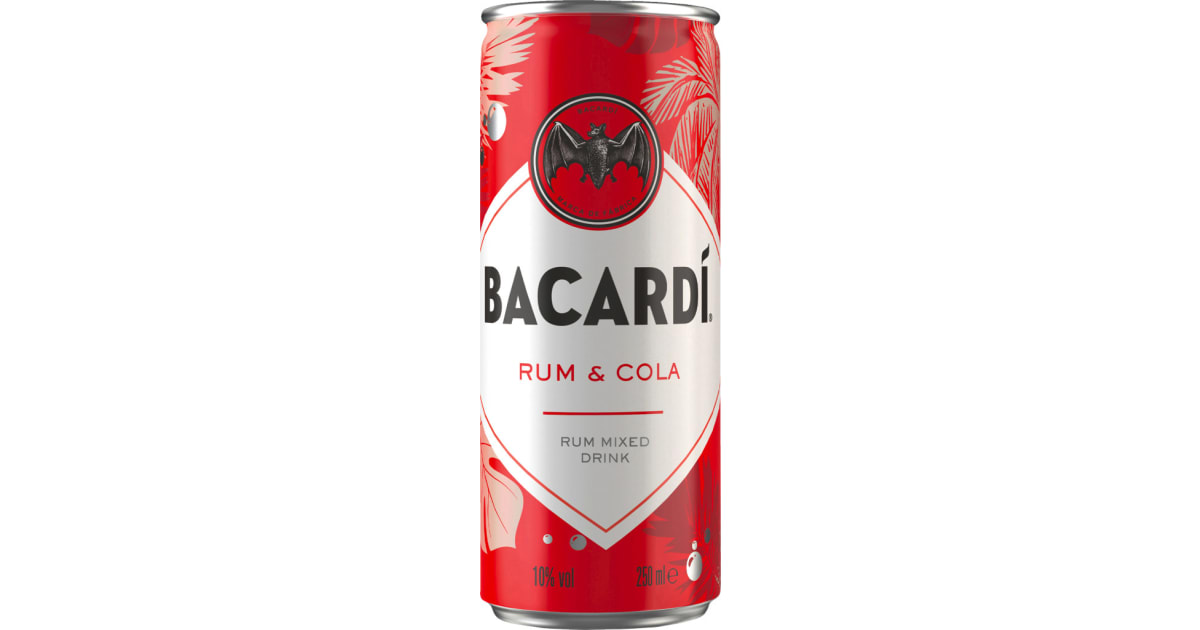 BACARDI Carta Blanca und Cola 10% Dose (Einweg)