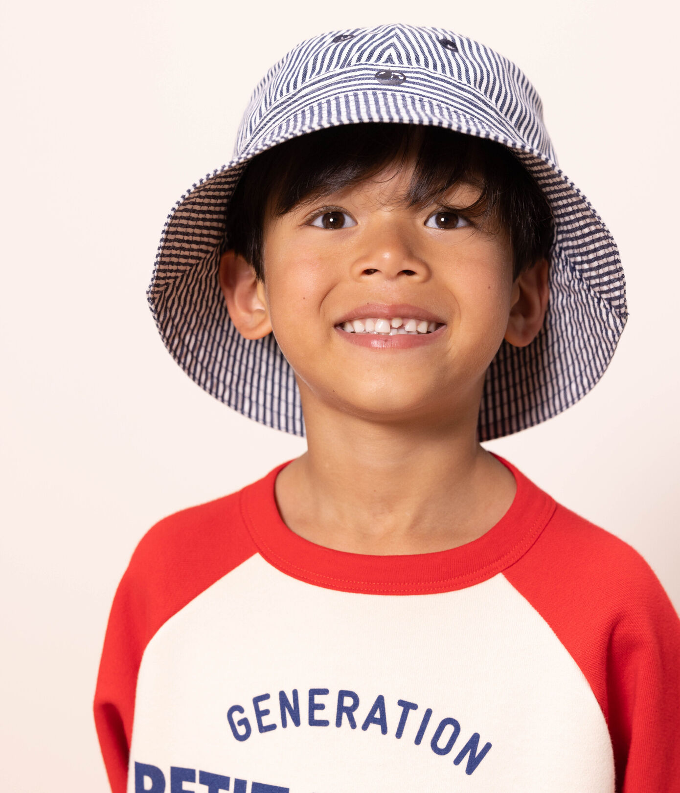 Bob rayé enfant garçon en serge