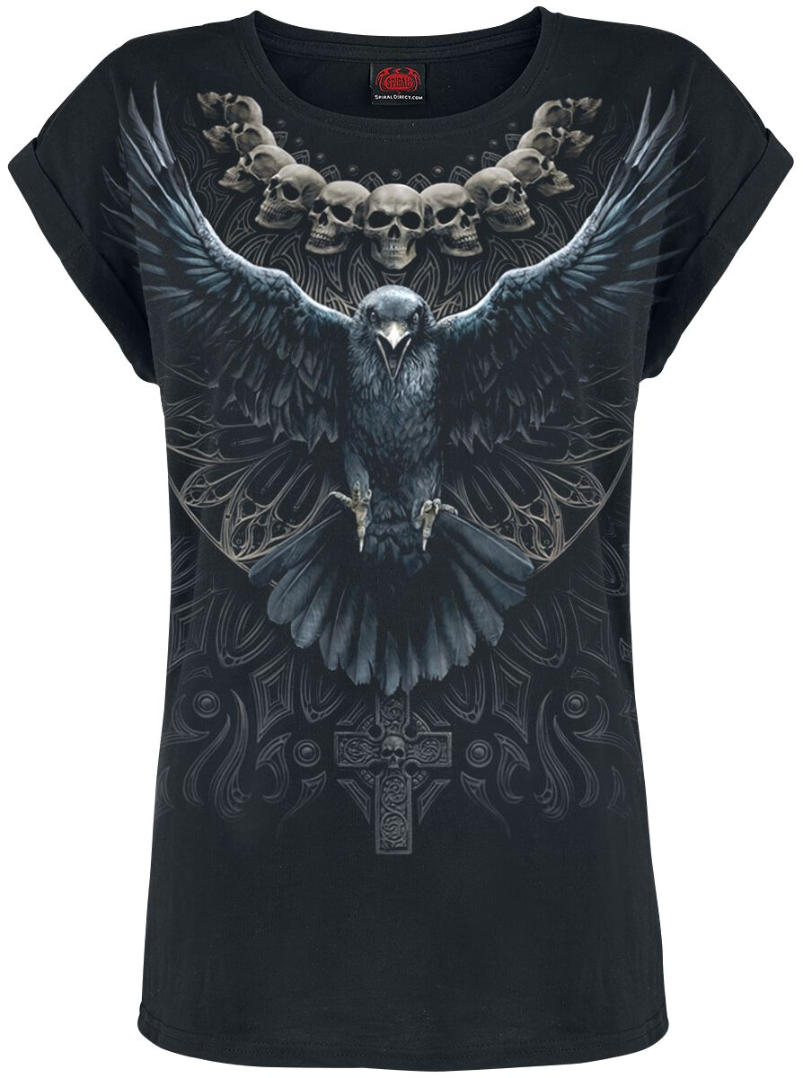 Raven Skull | Spiral T-Shirt Manches courtes