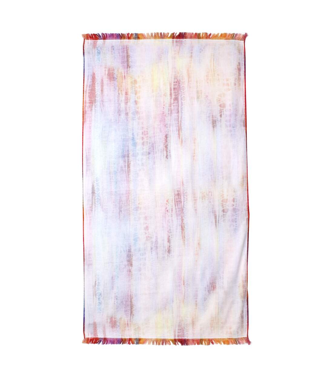 Drap de plage Fouta 100x180 cm coton 270 g/m² BIBIONE Cascade multicolore