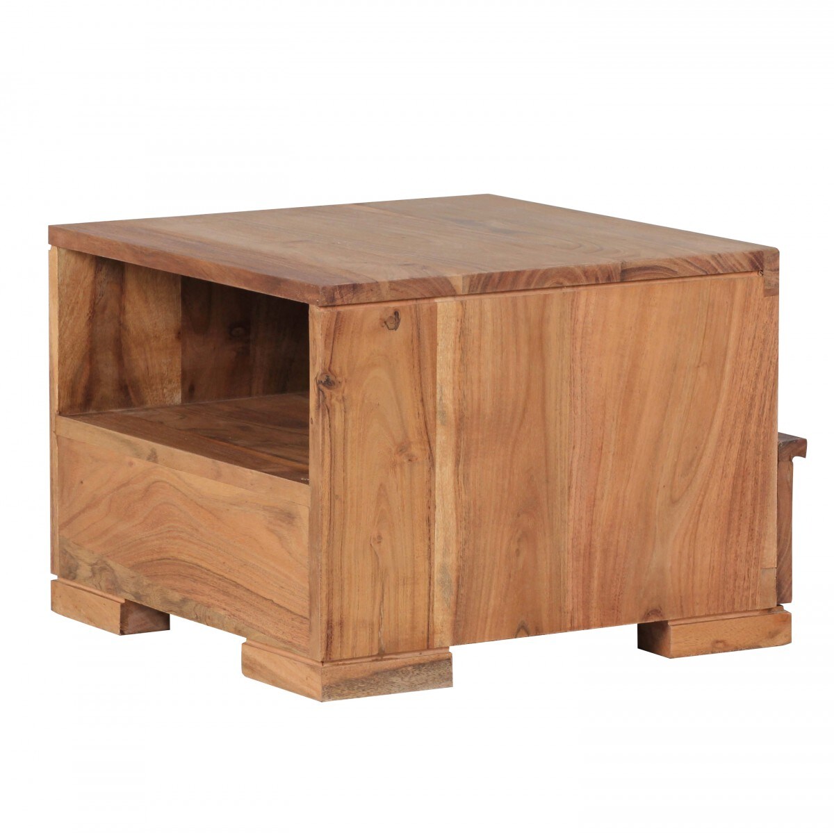 KADIMA DESIGN Nachtkonsole NAKO Massivholz: Schublade, Ablage, Landhausstil, pflegeleicht, montiert geliefert