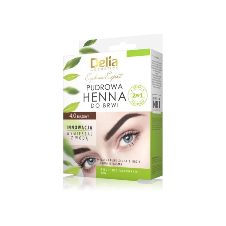Delia Henna voor wenkbrauwen poeder 4.0 Bruin 4 g