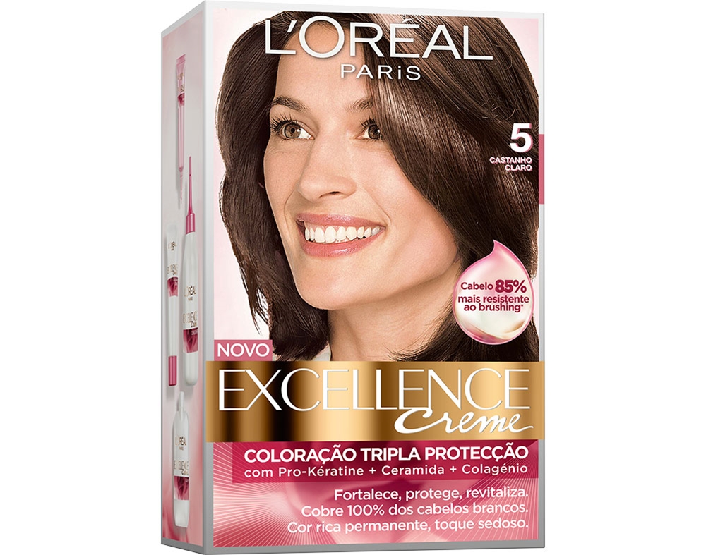 COLORAÇÃO EXCELLENCE CREME LONGA DURAÇÃO Nº5 CASTANHO CLARO UN