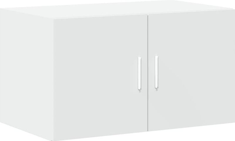vidaXL - Opbergkast - Wit - Bewerkt Hout - Hoogte 225 cm