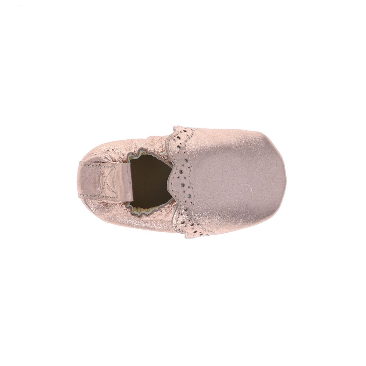 Chaussons bébé Festonette rose brillant