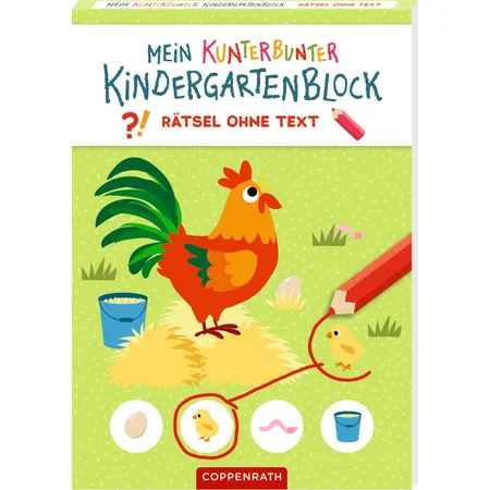 Coppenrath Verlag Mein k. Kindergartenblock: Rätsel ohne Text (Bauernhof)