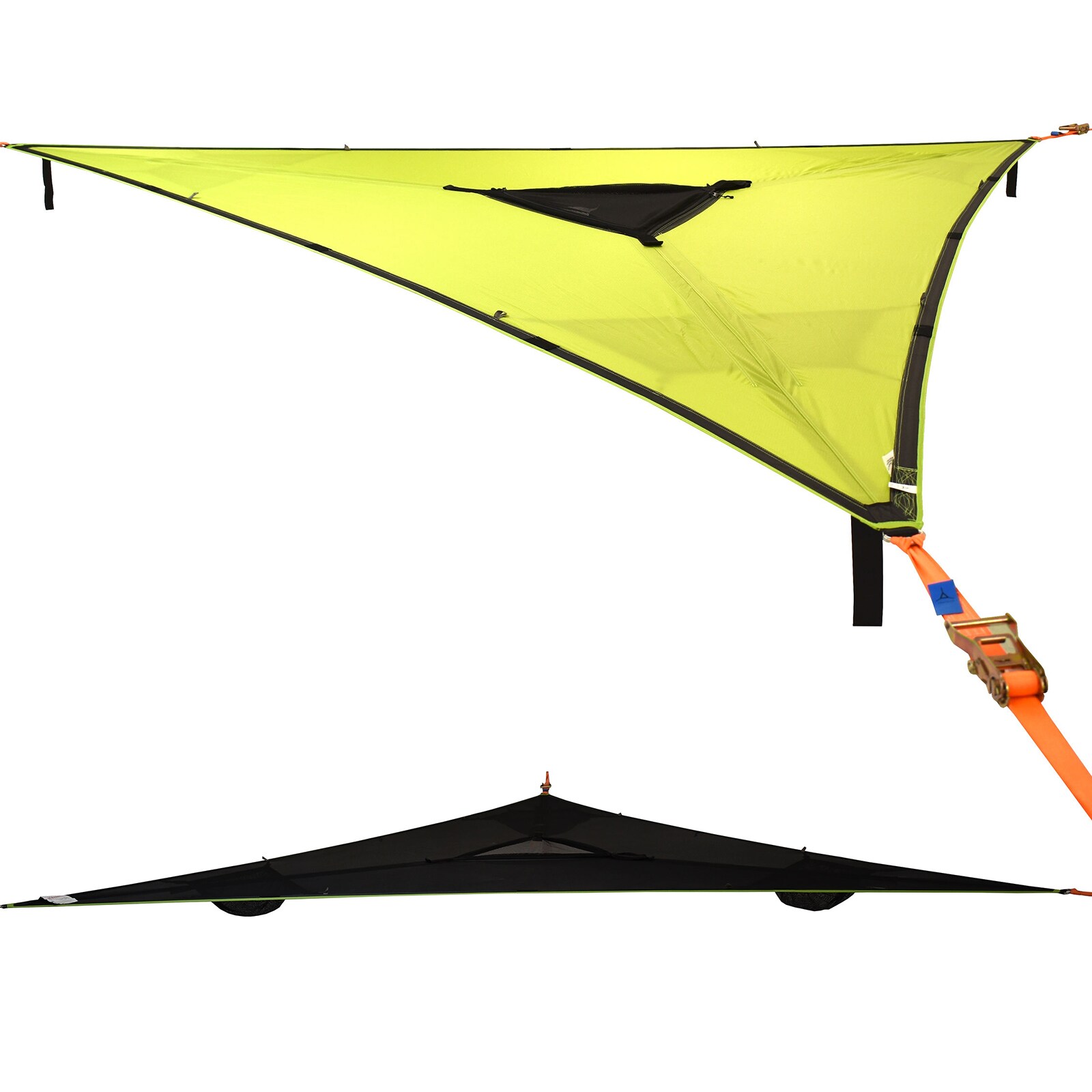 TENTSILE Hängematte Trillium 3 Personen Outdoor Trekking Dopppel Baumzelt 4x4 m Farbe: Green