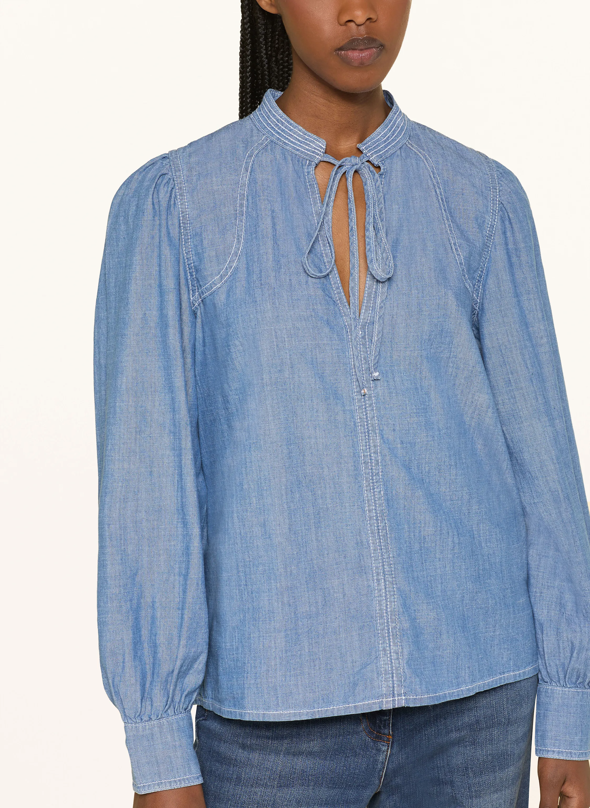 ba&sh Blusenshirt KUKA in Jeansoptik