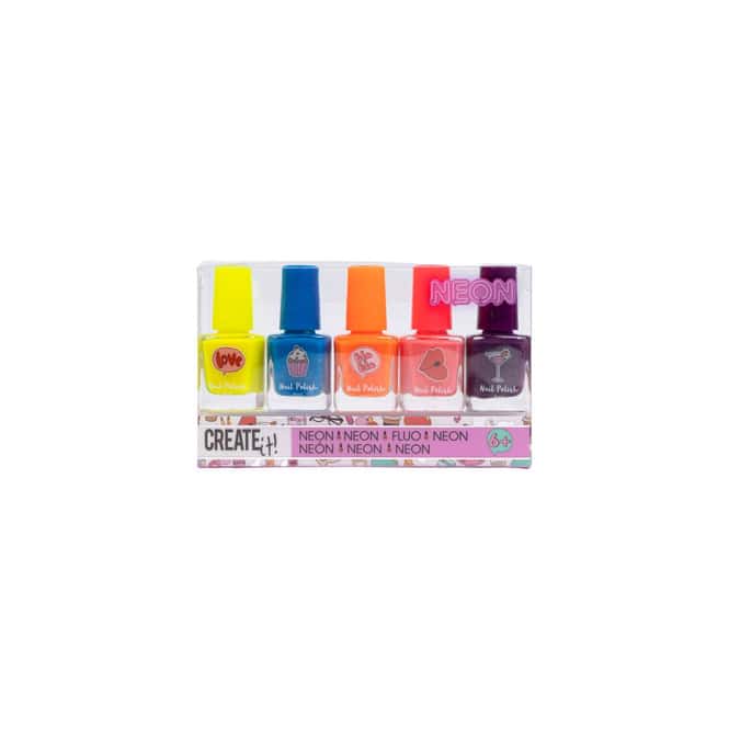 CREATE it! - Nagellack-Set - Neon - 5 Farben