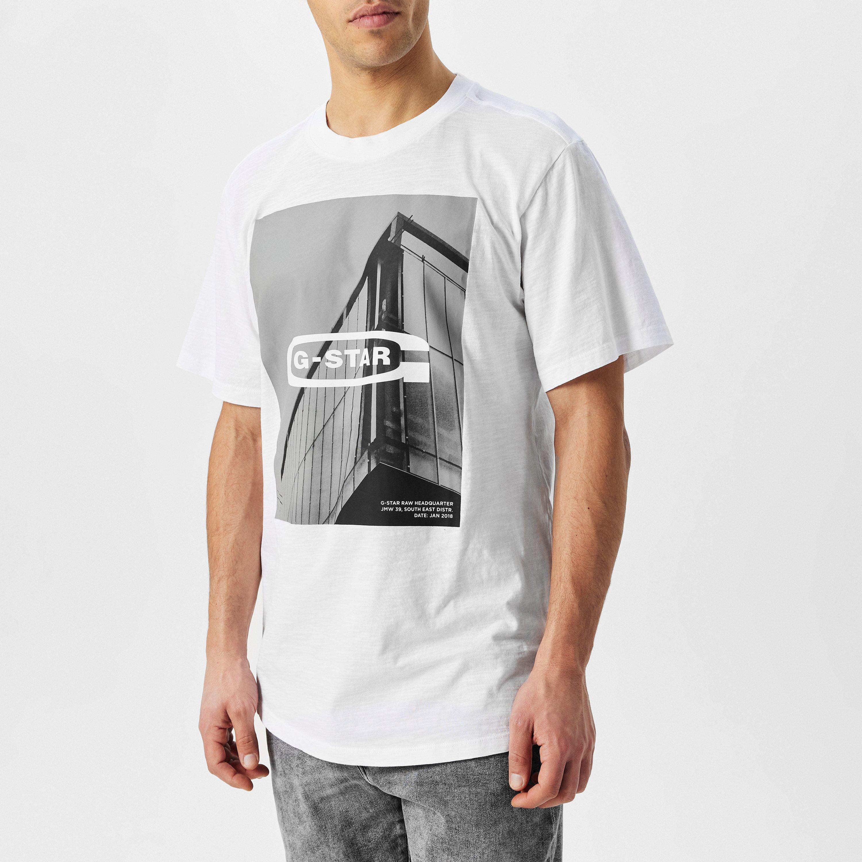 G Star HQ Old School Logo Lash T Shirt