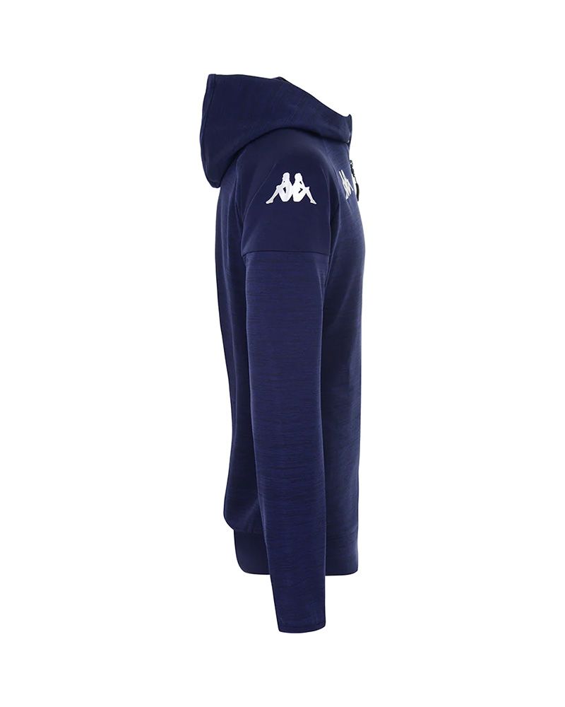 Sweat zippé à capuche Kappa Venezia Bleu Marine pour homme