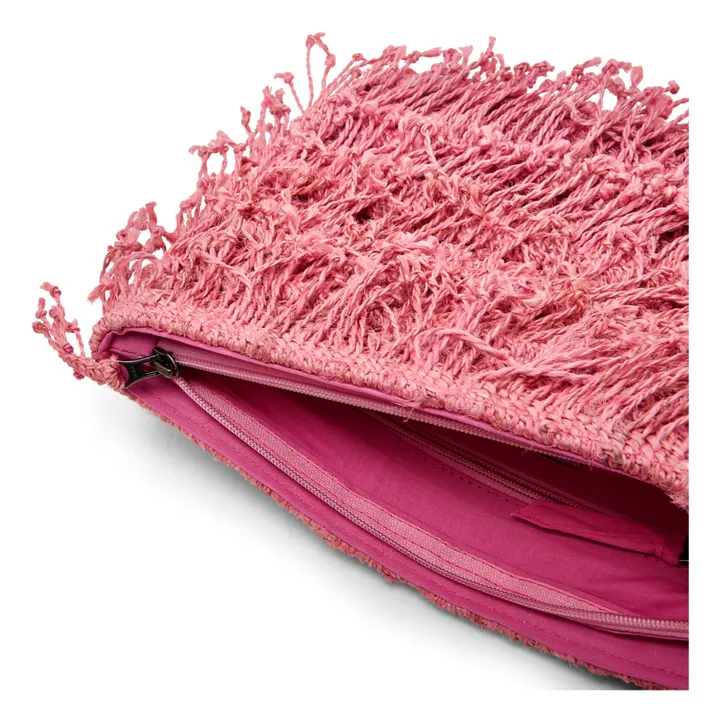 Maison Bengal Pochette Jute Macramé | Rose