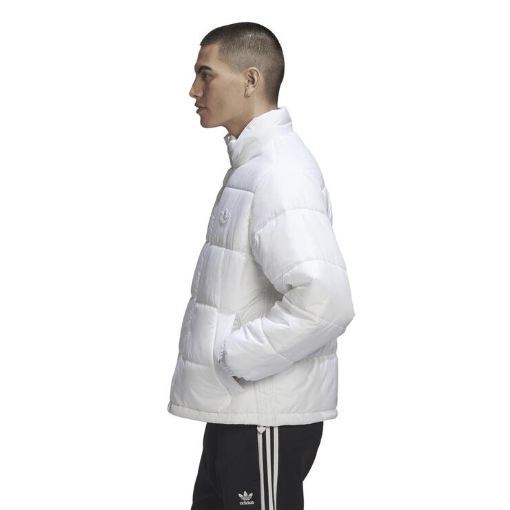 adidas padded stand collar puffer jacket Hvid
