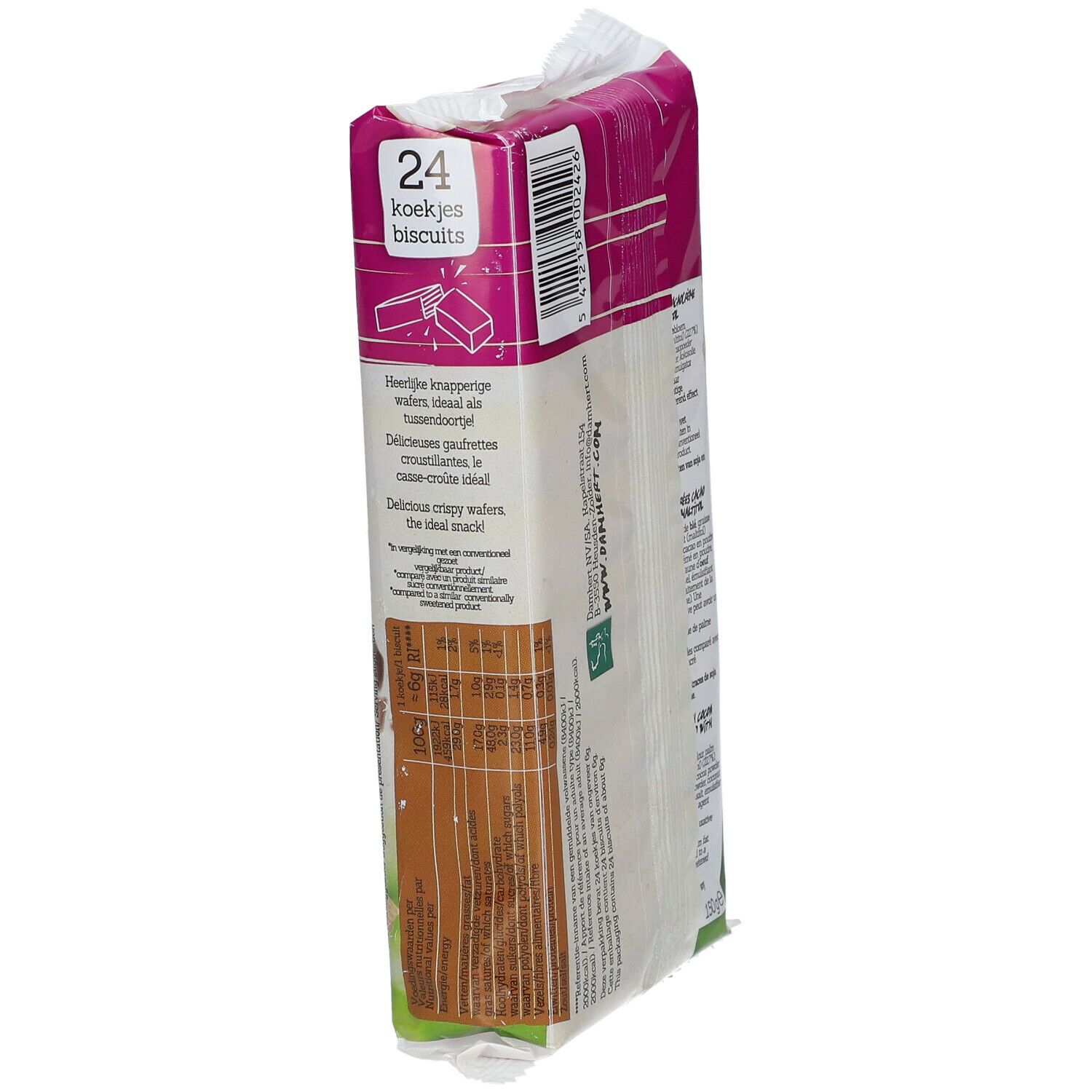 Damhert TAGATESSE® Kakao Waffeln