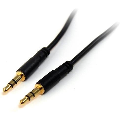StarTech.com Câble slim audio stéréo de 3,5 mm (M/M) - 1,8 m - Connecteurs plaqués en or