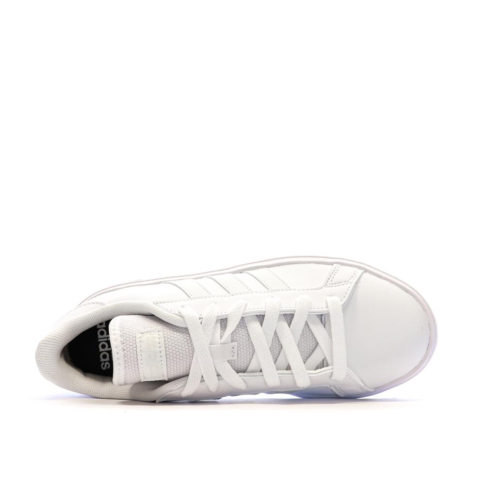 Adidas Baskets Blanc/Vert Femme Adidas Grand Court Base 2.0