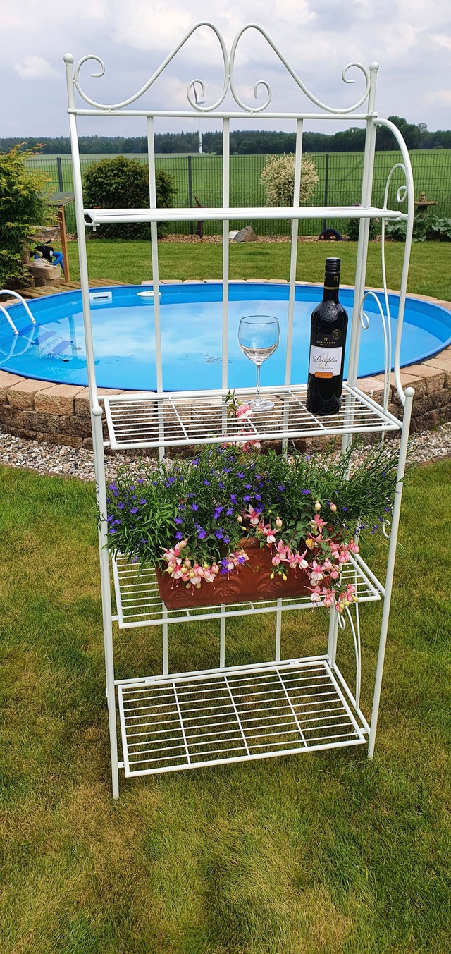 Ambiente Haus Standregal »Regal mit 4 Böden in Antikweiss - 162 cm« 1 Stk. tlg.