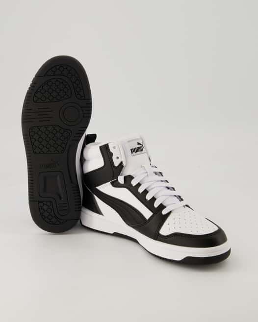 Puma Rebound V6 Mid Jr. Schnürschuhe in Weiß