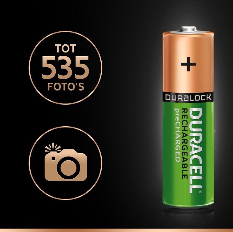 Duracell AA Oplaadbare Batterijen - 2500 mAh - 2 stuks