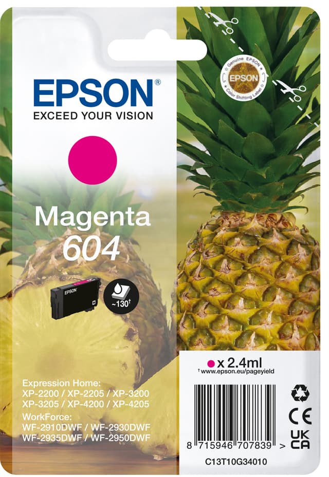 Epson 604 blækpatron (magenta)