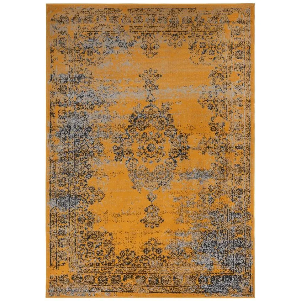 EVA Interior vintage Vloerkleed Bloom Geel - 270 x 185 cm