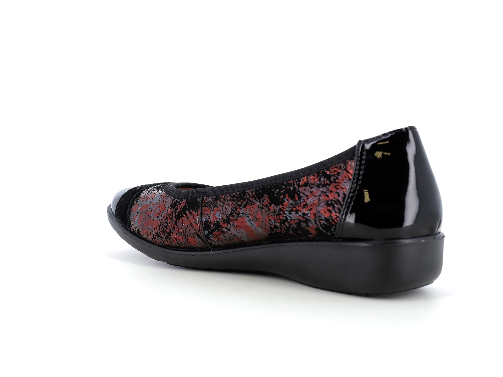 Inea-NOVAK Cuir Noir Rouge