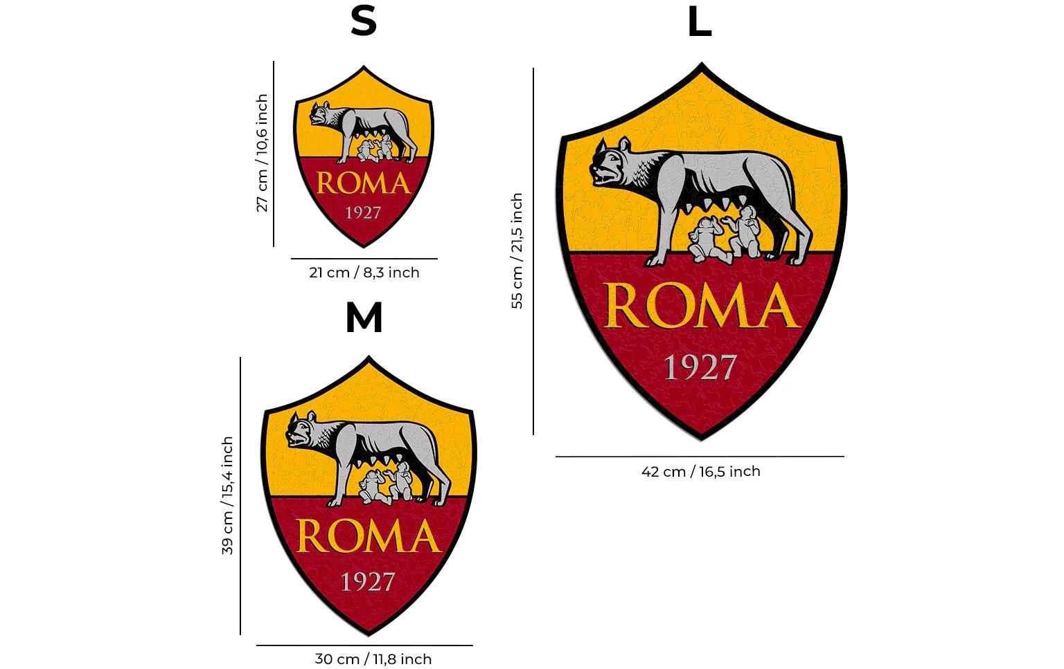 AS Roma – LogoOffizielles Holzpuzzle, Grösse M