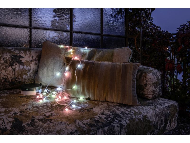 STT Lichterkette Solar Motion Light Multi 500 cm, Grün Solarleuchte für den Aussenbereich