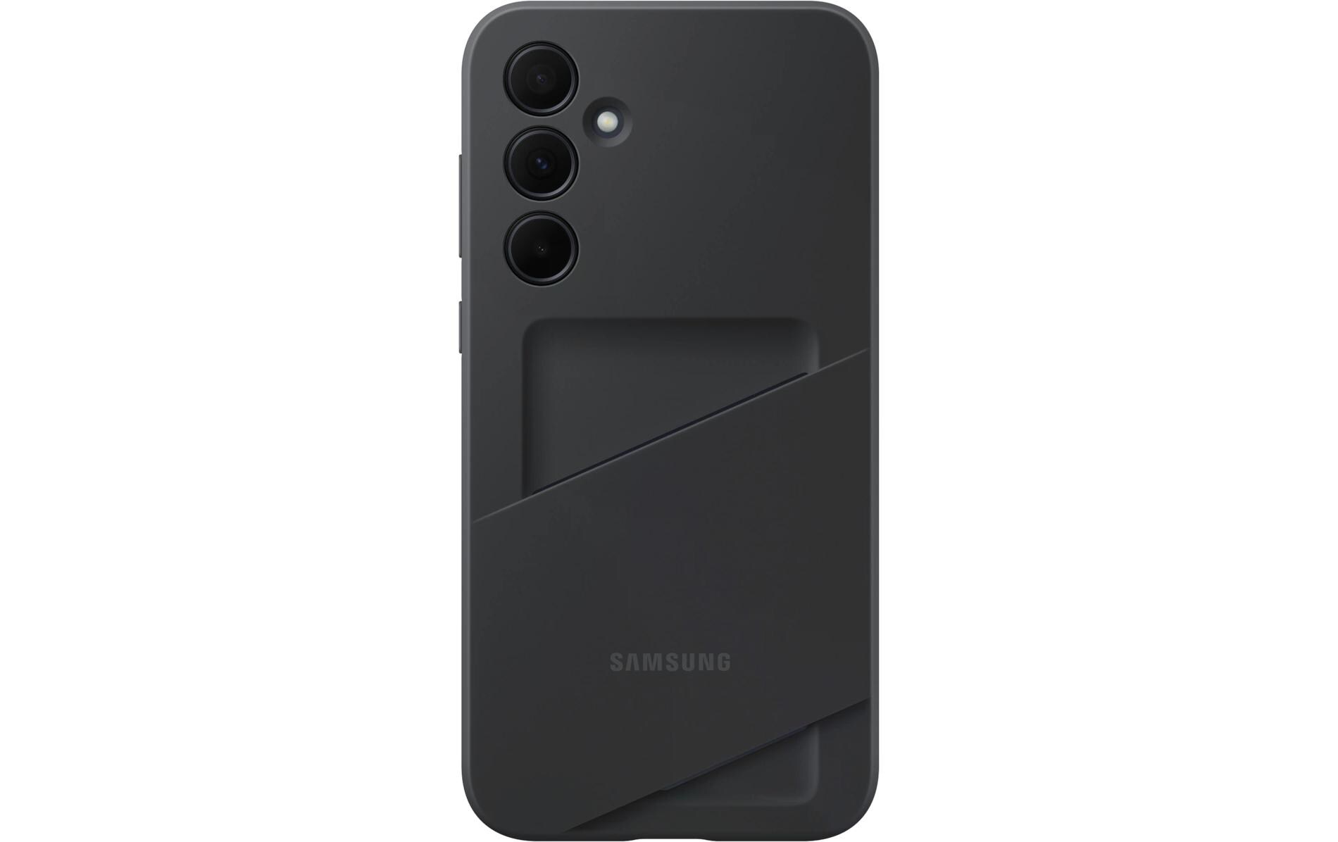 Back Cover Card Slot Galaxy A35 5G SchwarzSchlanke Schutzhülle mit Kartenfach für das Samsung Galaxy A35 5G
