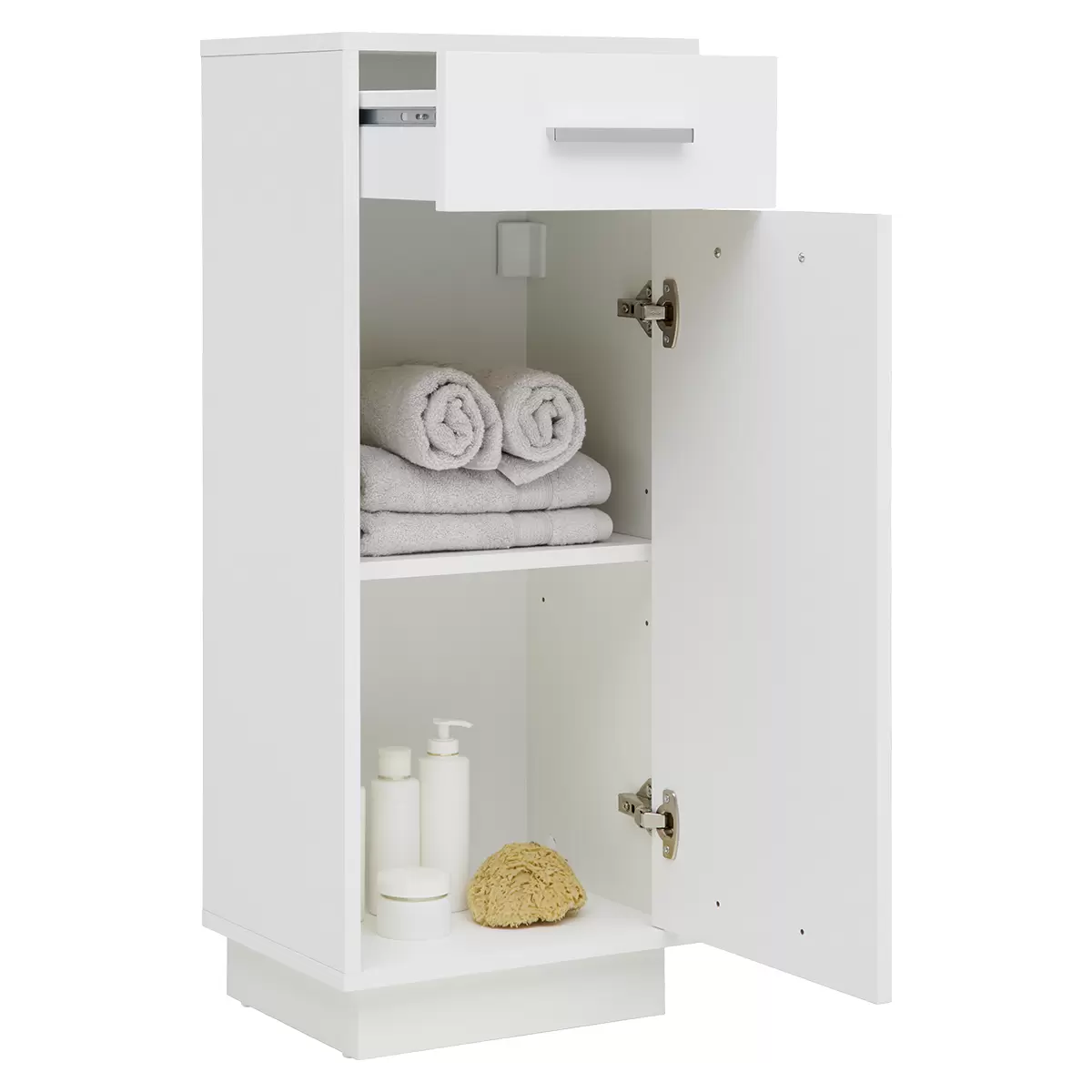 Unterschrank Milano HS weiss,Artisan Eiche