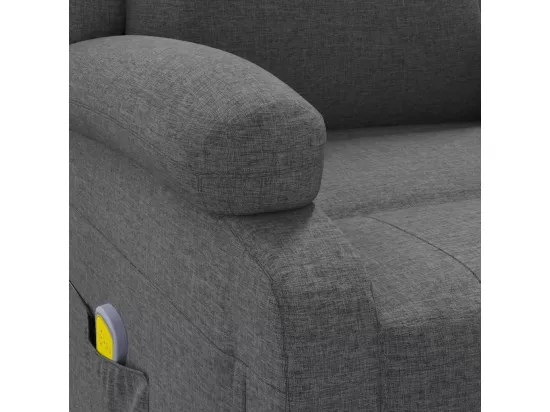 Prolenta Premium - Fauteuil de massage Gris foncé Tissu