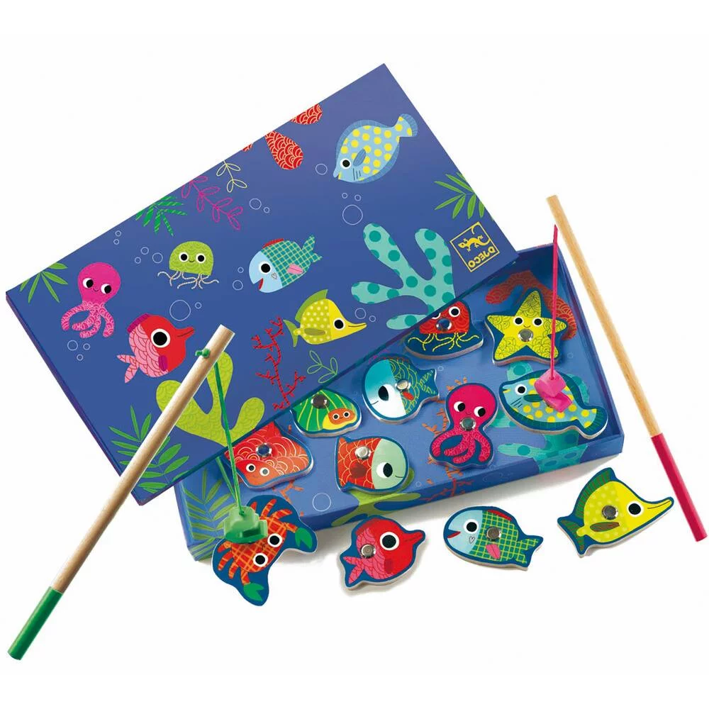 JEU DE PECHE A LA LIGNE COLORE