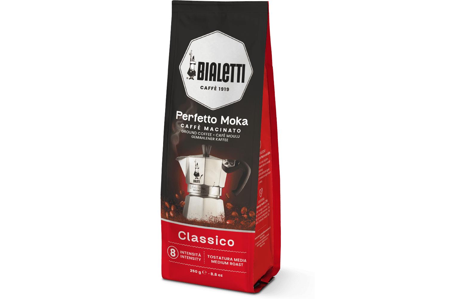 Kaffee gemahlen Perfetto Moka Classico 250 gFeingemahlene Kaffeebohnen