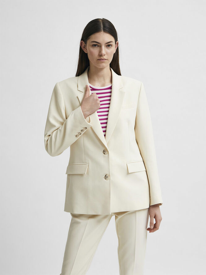 Selected Femme SLFRITA CLASSIC BLAZER BIRCH B Birch