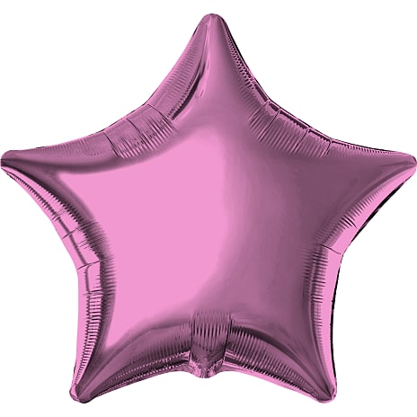 Salling folieballon stjerne Ø: 45 cm - pink
