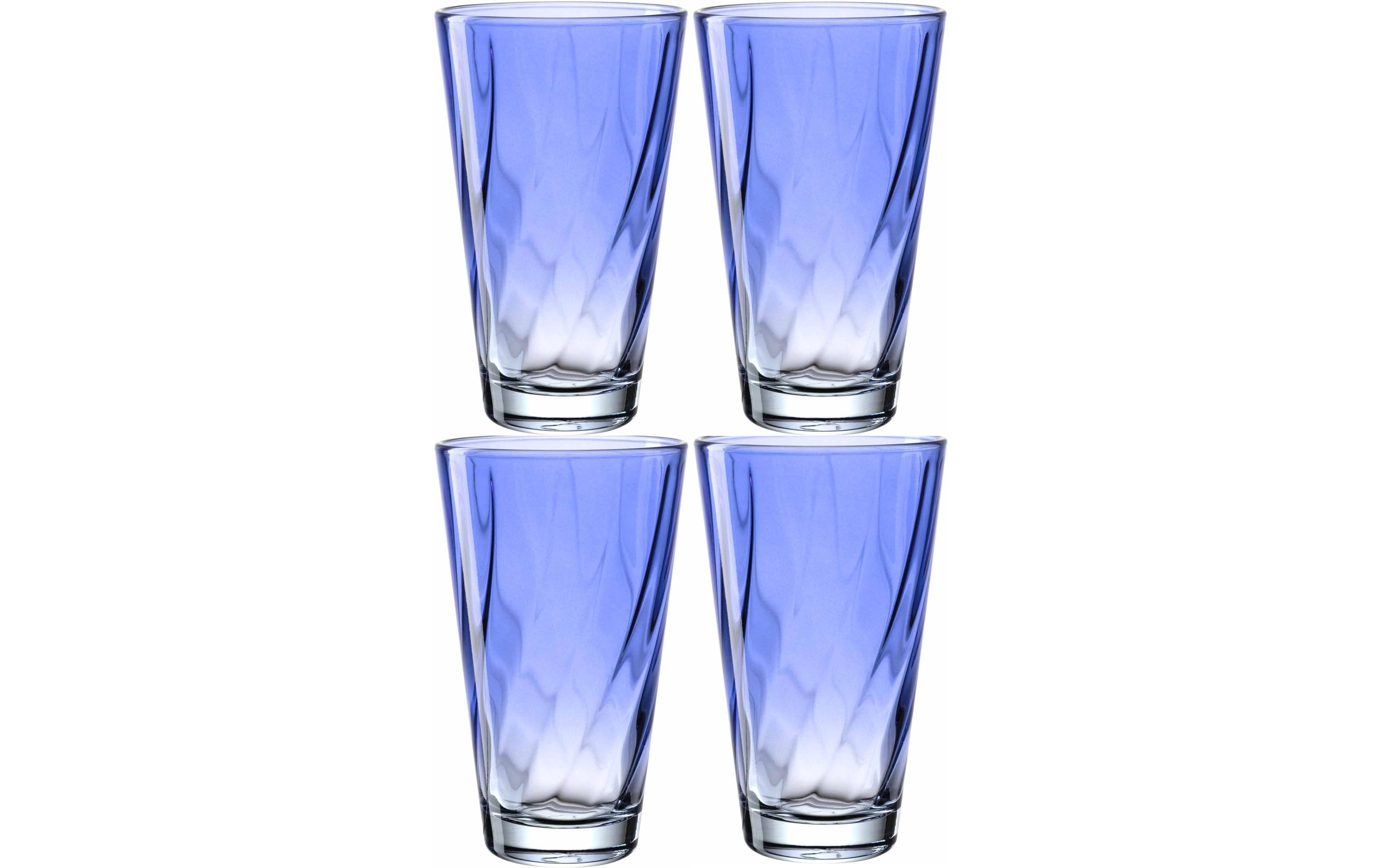Trinkglas Twist 300 ml, 4 Stück, BlauGetränkegläser-Set