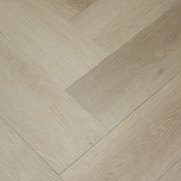 Kleurstaal Le Noir & Blanc click PVC Stretto visgraat beige eiken houtlook
