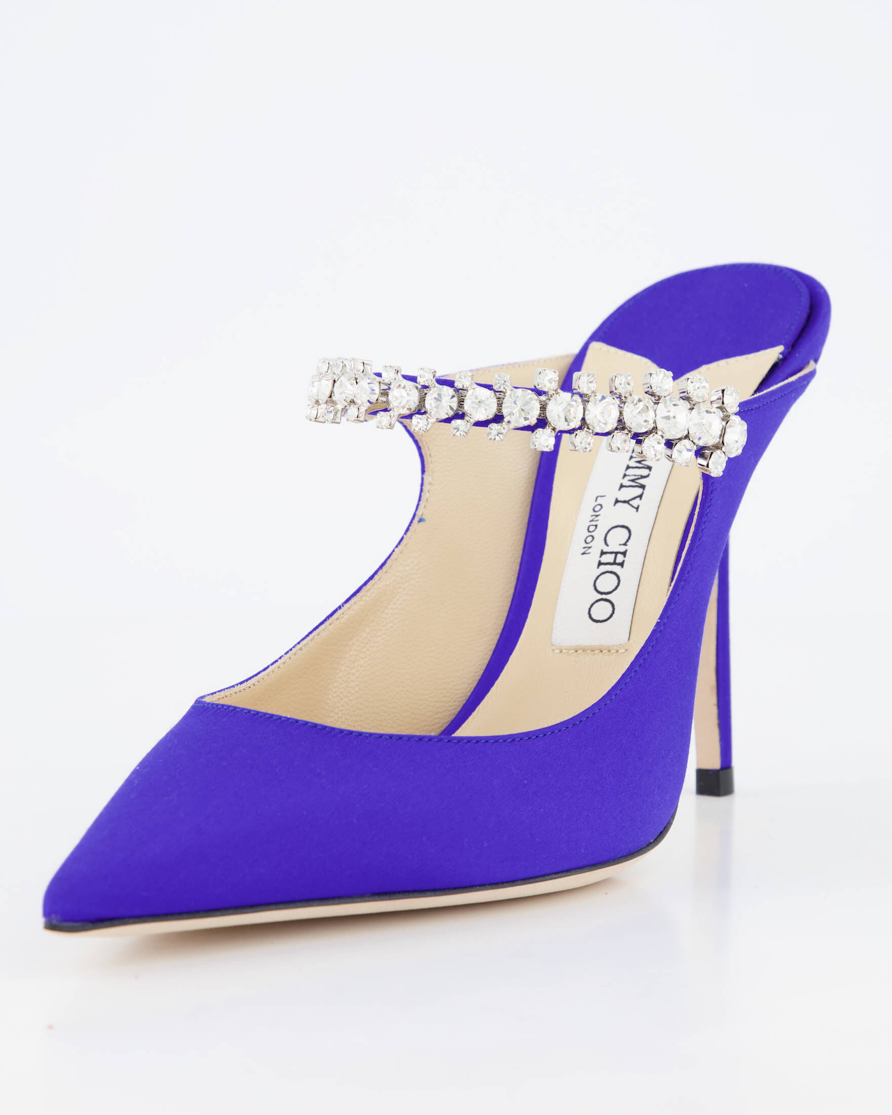 Jimmy Choo| Damen Satin-Pantoletten BING 100