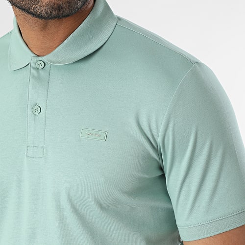 Polo Manches Courtes Slim Smooth Cotton 1657 Vert