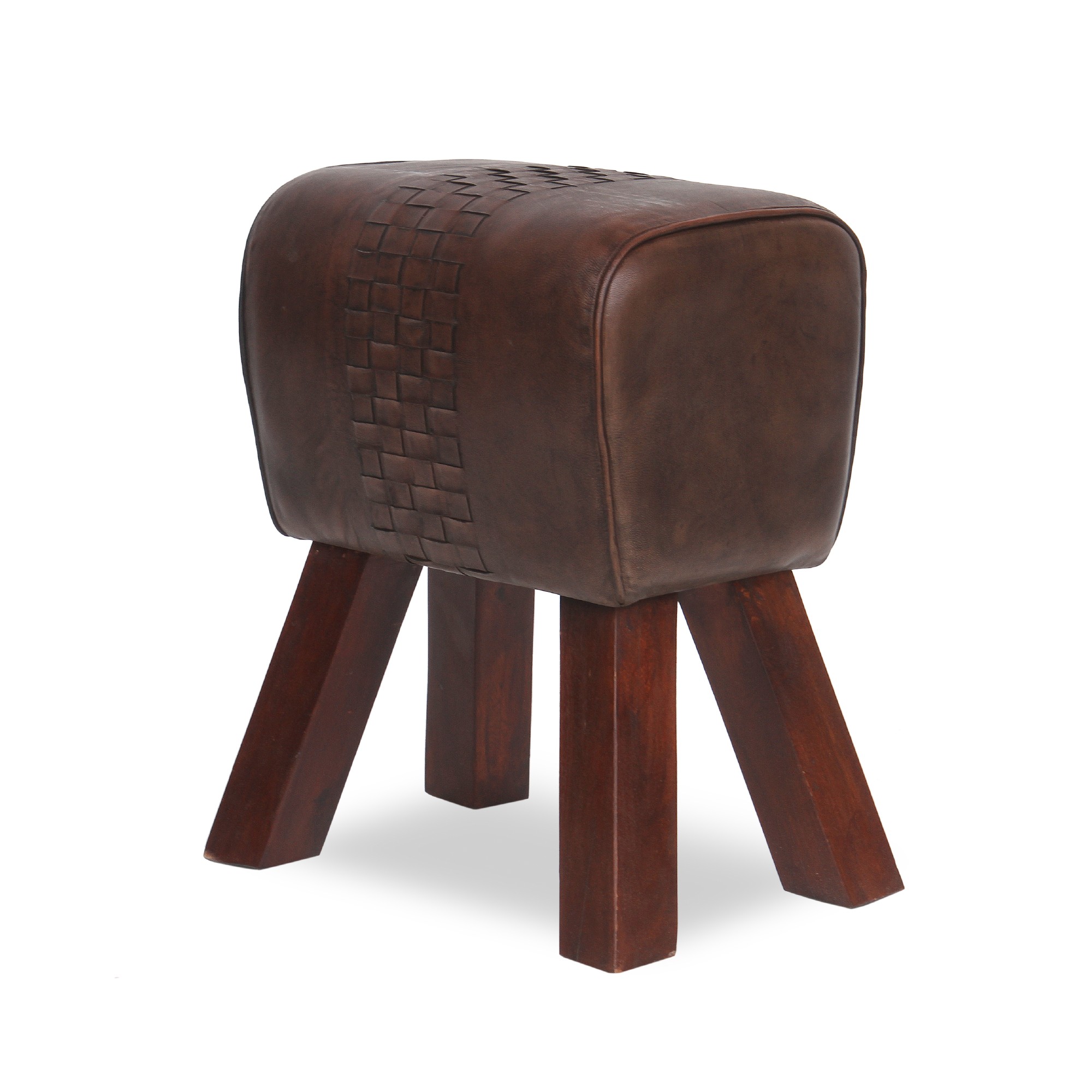 Sitzbock 'Nick', braun, B 44 cm, H 51 cm, T 31 cm von fischer's lagerhaus