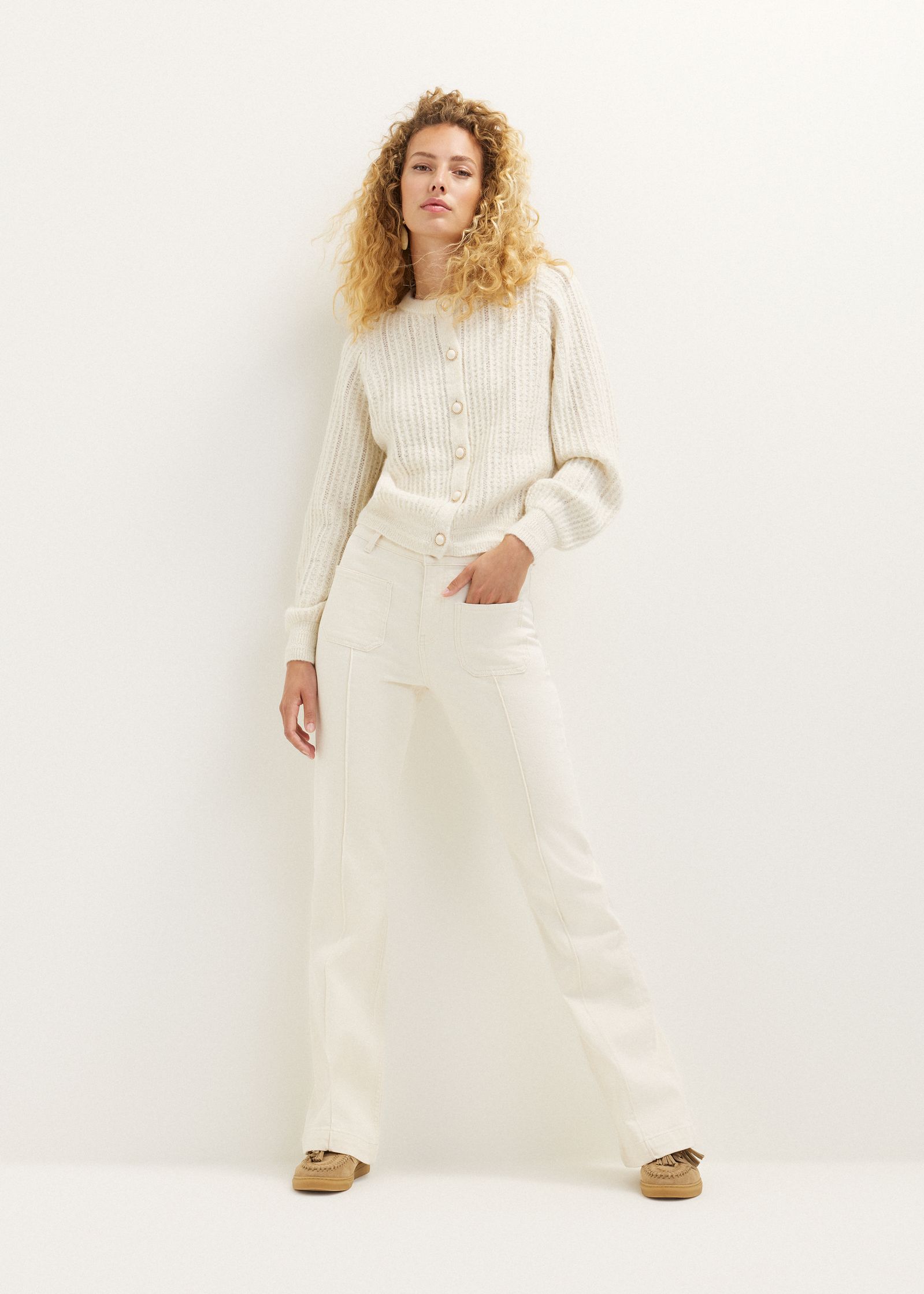 Flared jeans met zakken