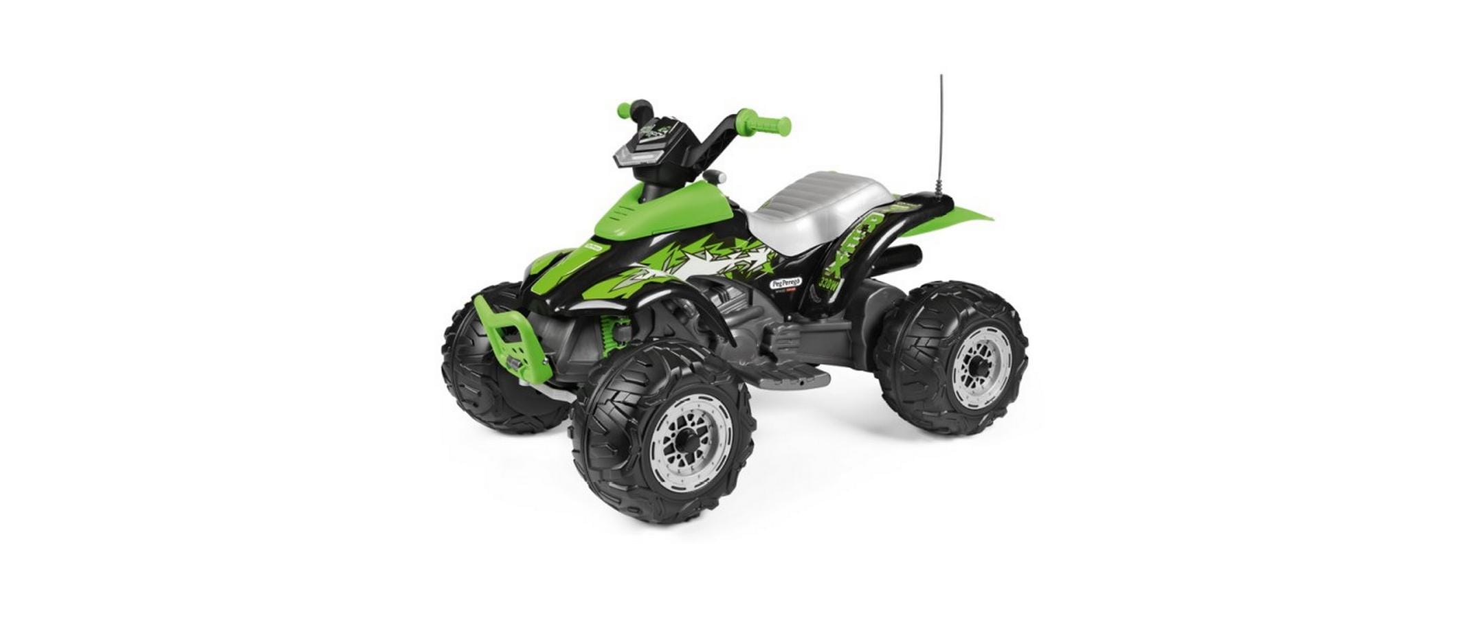 Quad Corral T-Rex 330W 12 V Grün<br>Elektrisches Kinderquad mit Licht und Sound