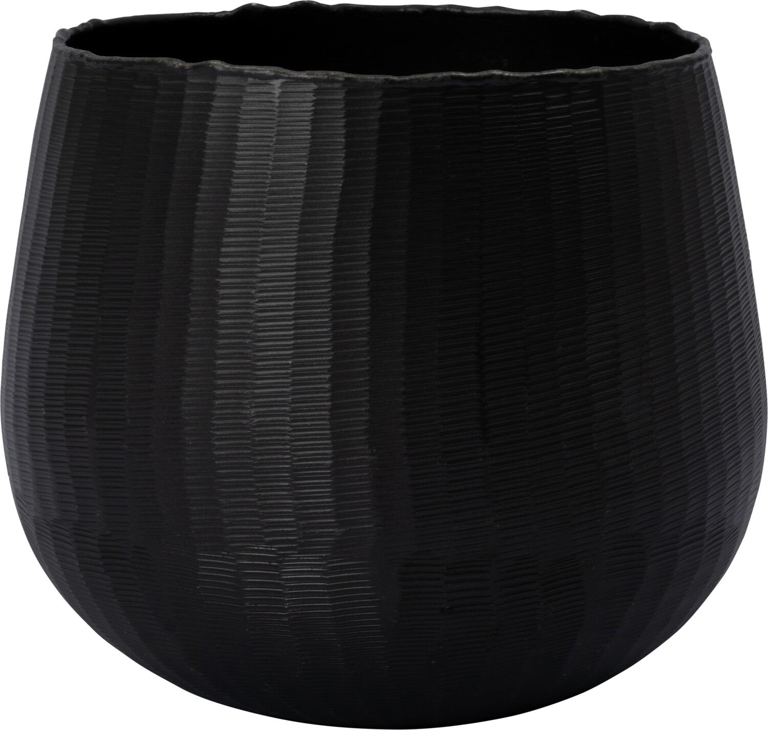 Intratuin bloempot Celest zwart D 13 H 11 cm