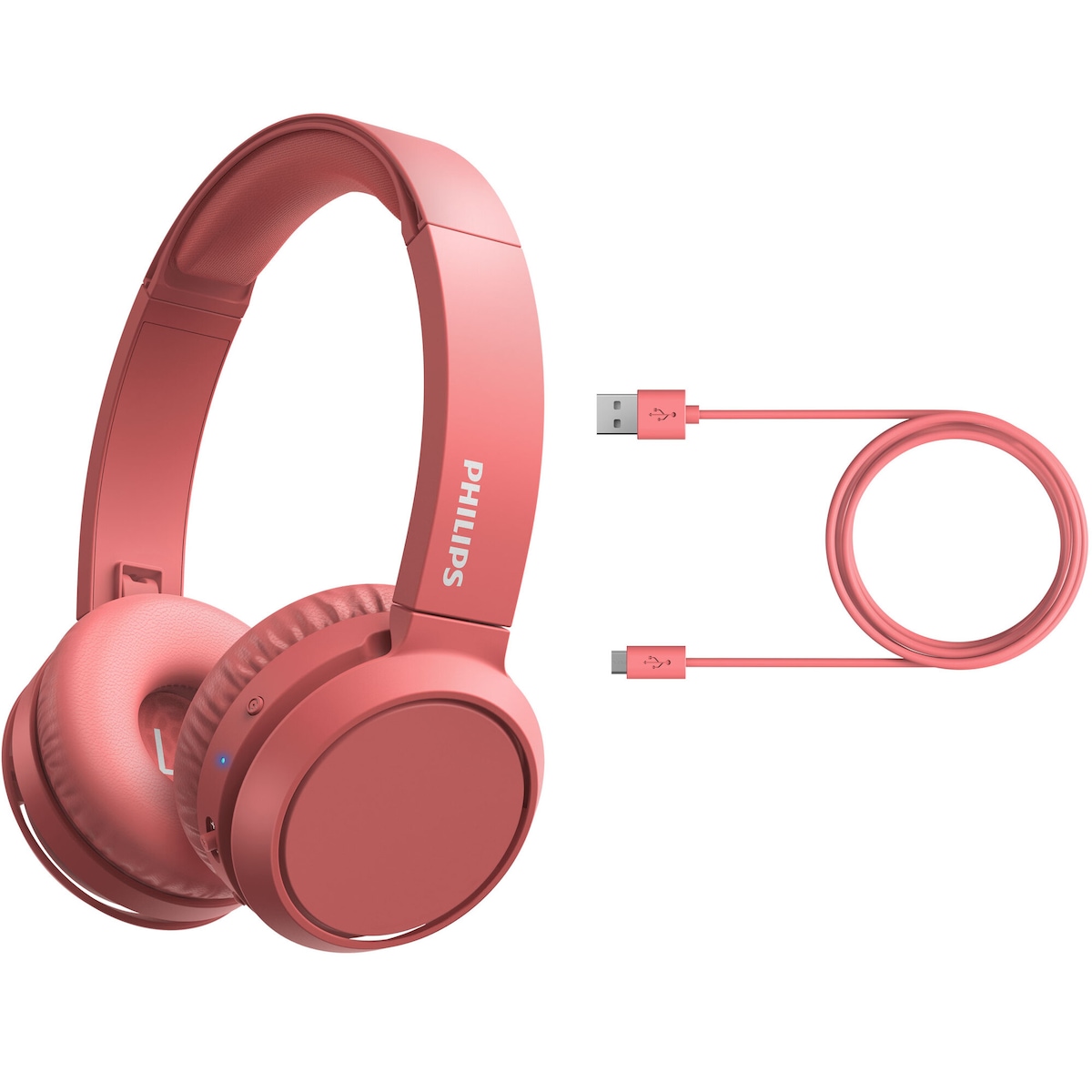On-ear Bluetooth-hodetelefoner Rød